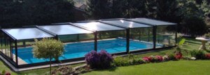 half-high pool enclosure