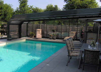 abri de piscine haut