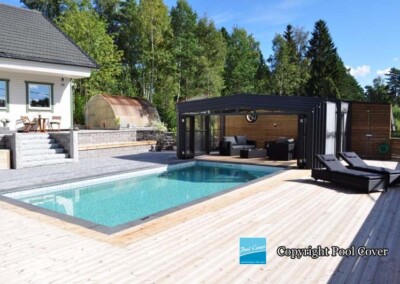 abri de piscine télescopique
