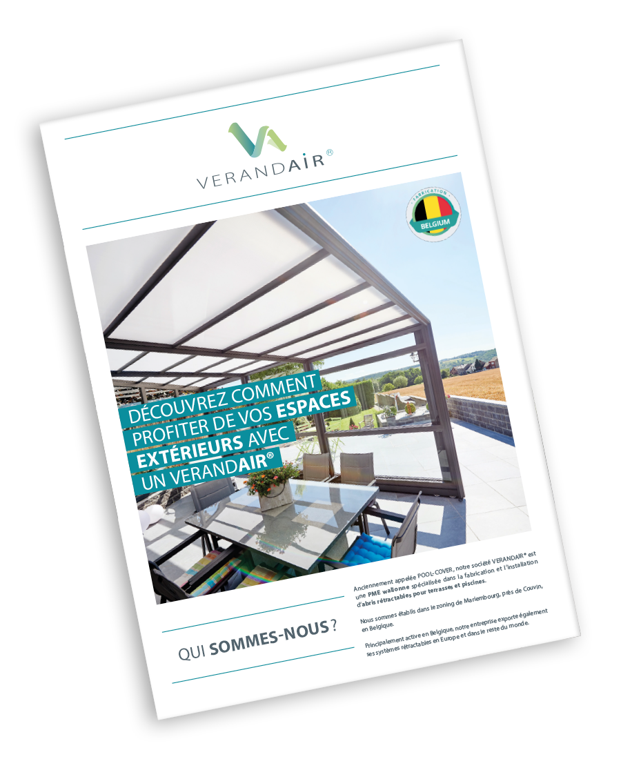 Brochure de l'abri de terrasse Verandair