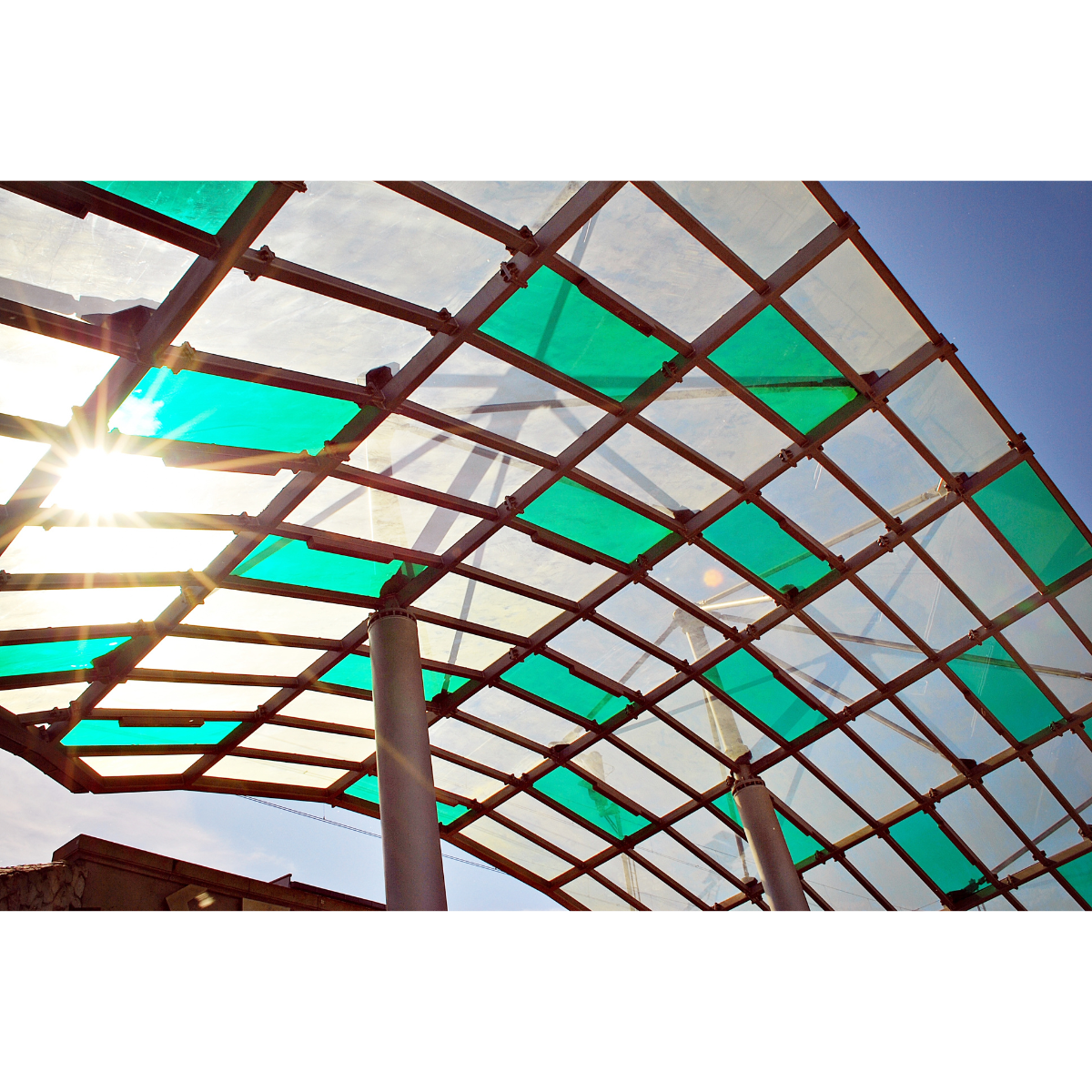 glass terrace roof  