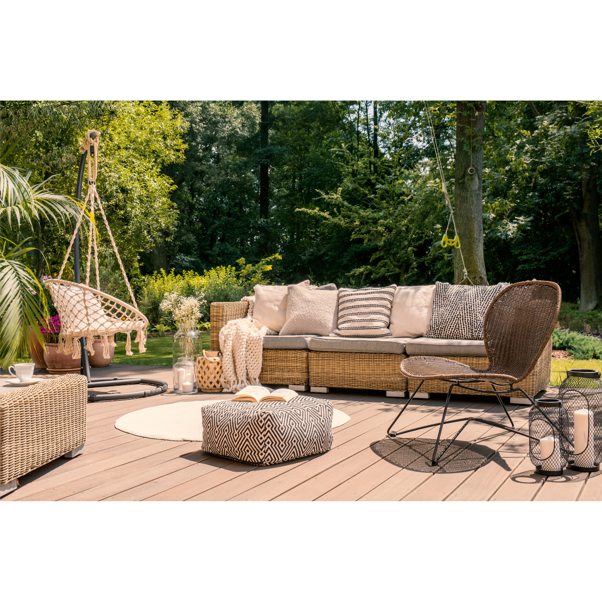 bohemian-style patio